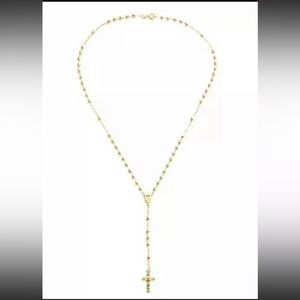 MIA FIORE 18k Gold Plated Sterling Silver 925 Rosary Necklace $99